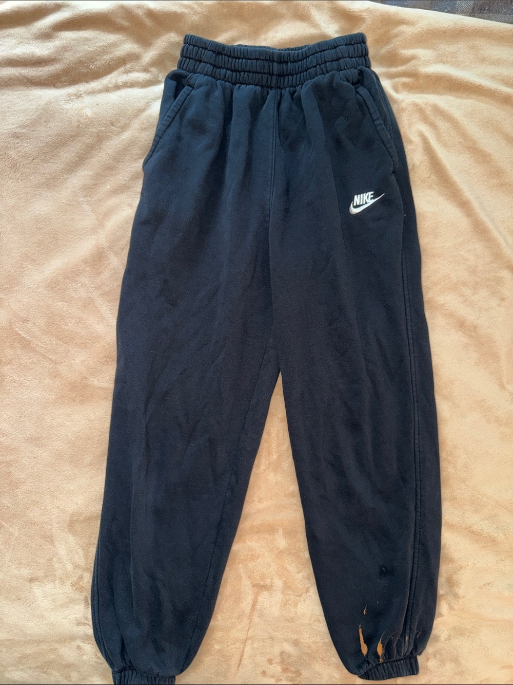 Nike Black Kids Fleece Joggers - M